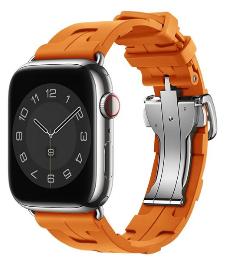DEVIA CORREA SILICONE DELUXE APPLE WATCH 42/44/45/49mm NARANJA