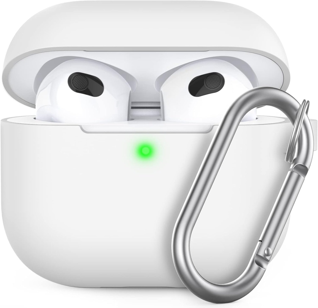 DEVIA FUNDA SILICONA AIRPODS 4 BLANCO