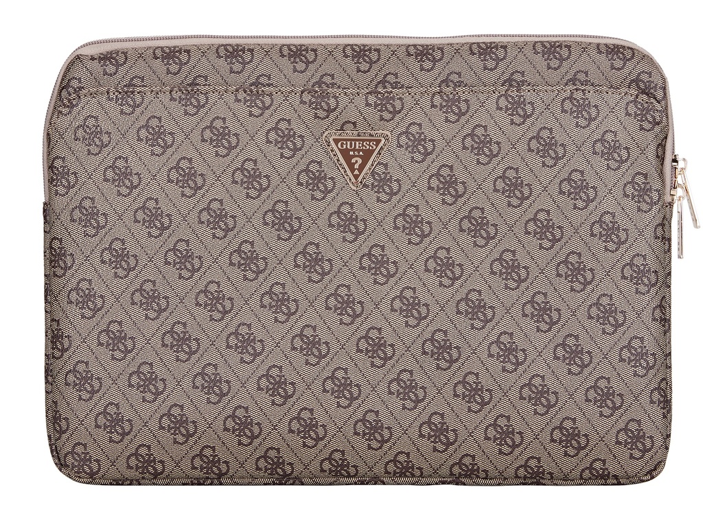 GUESS FUNDA 4G ZIPPER PORTATIL 13"- 14" MARRON