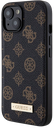 GUESS CARCASA MAGSAFE PEONY PLATE IPHONE 15 NEGRO