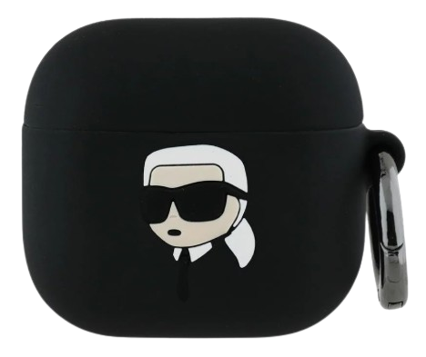 KARL LAGERFELD FUNDA K&C HEAD PIN AIRPODS 4 NEGRO (copia)
