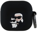 KARL LAGERFELD FUNDA SILICONA 3D NFT AIRPODS 4 NEGRO (copia)