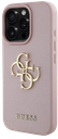GUESS CARCASA GRAINED 4G IPHONE 16 PRO MAX ROSA