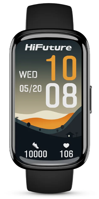 HIFUTURE SMARTWATCH ACTIVE NEGRO/ROJO (copia)