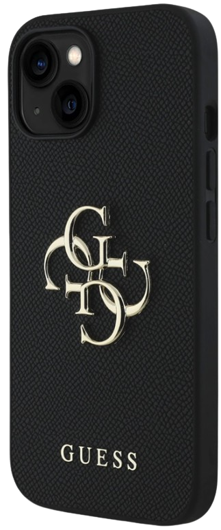 GUESS CARCASA GRAINED 4G IPHONE 14 NEGRO