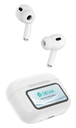 DEVIA AURICULAR BLUETOOTH CON PANTALLA TWS ANC PRO2 BLANCO