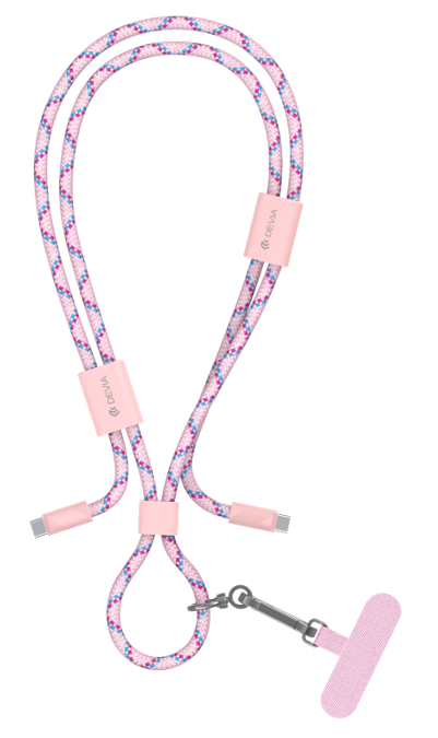 DEVIA CABLE PRO5 LANYARD C-C WOVEN 60W 1.6m NEGRO (copia)