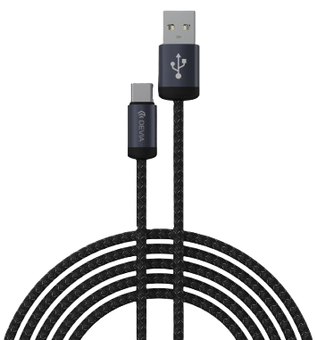 DEVIA CABLE GRACIOUS USB A - TIPO C 2.4A 1m. NEGRO (copia)