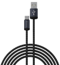 DEVIA CABLE GRACIOUS USB A - TIPO C 2.4A 1m. NEGRO (copia)
