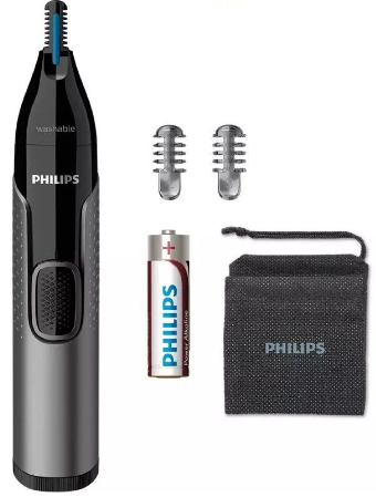PHILIPS PERFILADOR DE NARIZ 3650 A PILAS + 3 ACCESORIOS (copia)