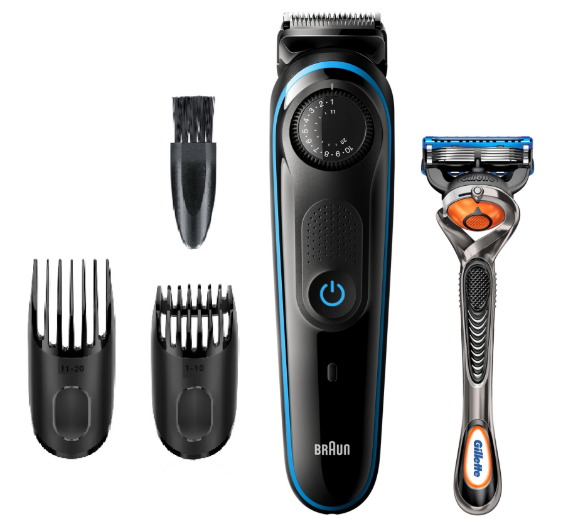 BRAUN CORTABARBAS BT3242 CON BATERIA + 3 ACCESORIOS + GILLETE F5 PROGLIDE (copia)