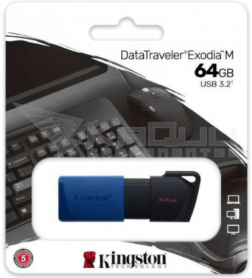 KINGSTON  PENDRIVE 64GB DATA TRAVELER  EXODIA USB 3.2