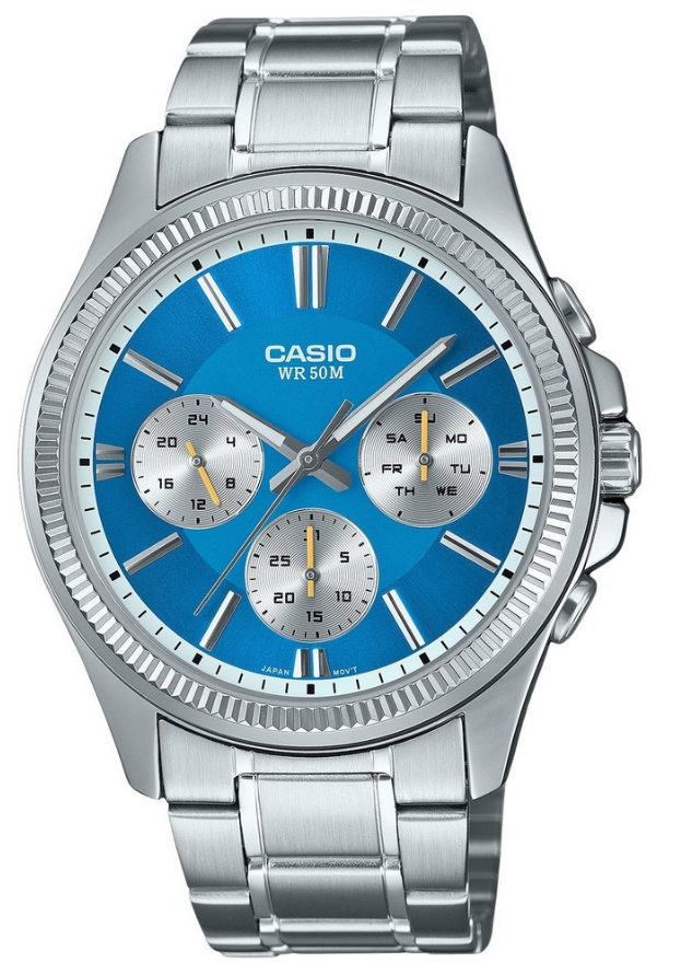 CASIO RELOJ TIMELESS COLLECTION ESFERA AZUL HIELO/ CUARZO