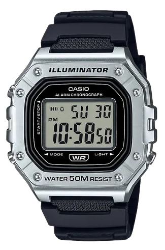 CASIO RELOJ W-218HM-7A ILLUMINATOR NEGRO
