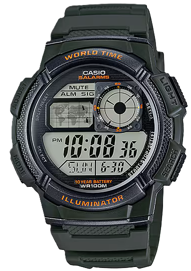 CASIO RELOJ AE-1000W-3A VERDE