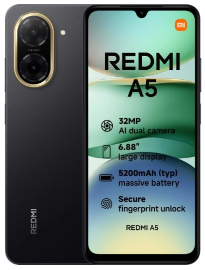 SMARTPHONE XIAOMI REDMI A5 4GB/ 128GB/ 6.88"/ NEGRO (copia)
