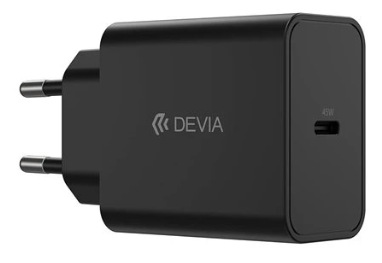 DEVIA CARGADOR ROCKET PD 45W + CABLE C-C BLANCO (copia)
