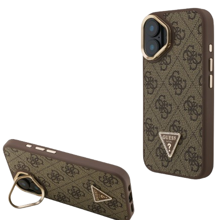 GUESS CARCASA GRAINED PEONY SOPORTE CAMARA IPHONE 16 PRO MAX ROSA (copia)