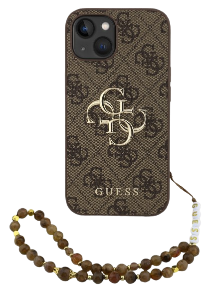 GUESS CARCASA 4G STRAP IPHONE 14 NEGRO (copia)