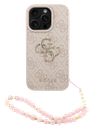 GUESS CARCASA 4G STRAP IPHONE 16 PRO MAX ROSA