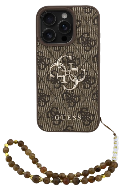 GUESS CARCASA 4G STRAP IPHONE 14 PRO MAX MARRON (copia)