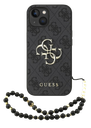 GUESS CARCASA 4G STRAP IPHONE 15 NEGRO
