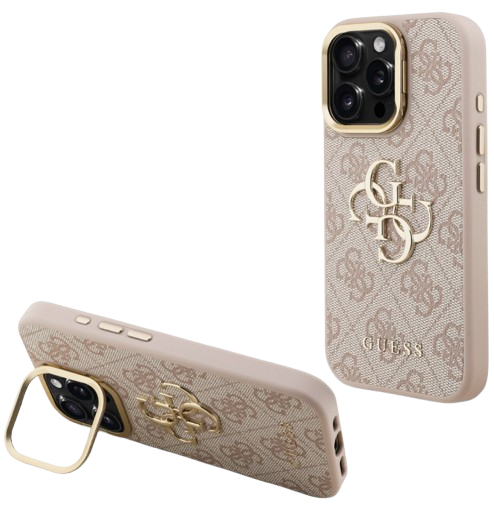 GUESS CARCASA 4G SOPORTE CAMARA IPHONE 16 PRO MAX ROSA