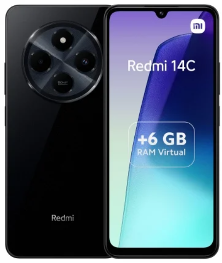 SMARTPHONE XIAOMI REDMI 14C 4GB/ 128GB/ 6.88"/ NEGRO (copia)