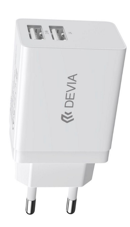 DEVIA cargador USB 2.4A FAST CHARGE doble entrada