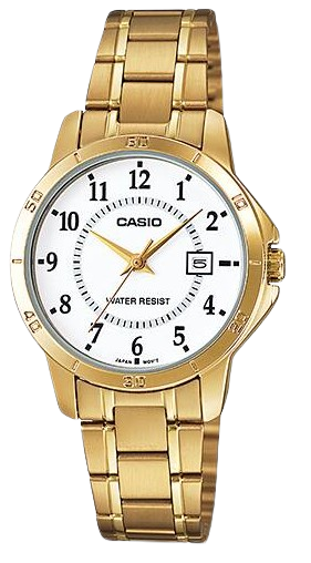 CASIO RELOJ LTPV-004G-7B ESFERA BLANCA / DORADO