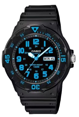 CASIO RELOJ MRW-200H-2B NEGRO / AZUL