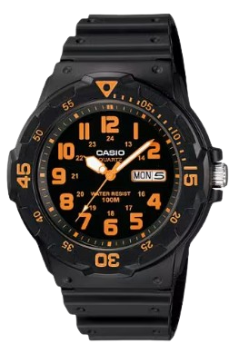 CASIO RELOJ MRW-200H-4BVDF NEGRO / NARANJA