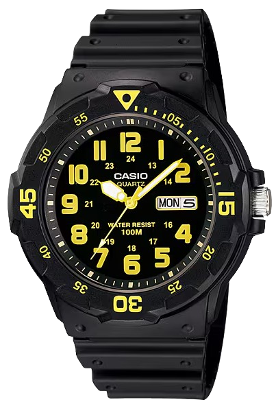CASIO RELOJ MRW-200H-9B NEGRO / AMARILLO