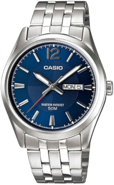 CASIO RELOJ MTP-1335D-2AVDF ESFERA AZUL / ACERO