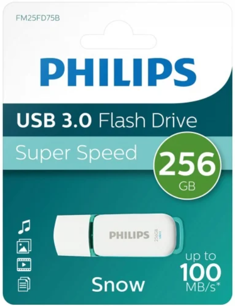 PHILIPS PENDRIVE 3.0 SNOW SPRING GREEN 256GB