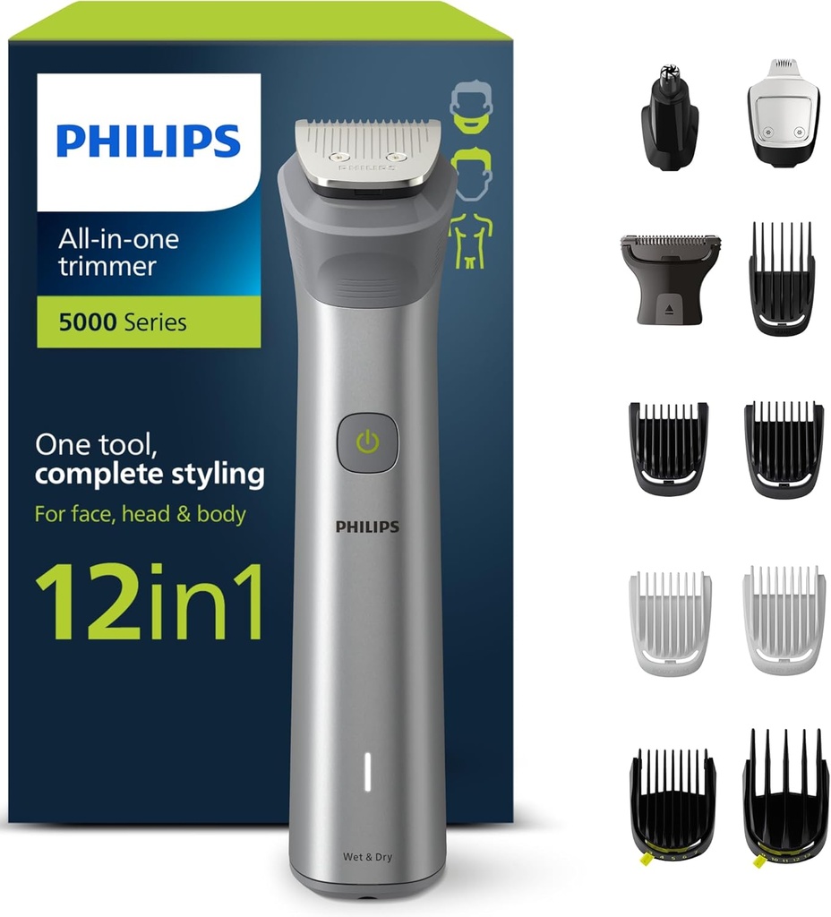 PHILIPS CORTAPELOS MG5940 CON BATERIA 12 ACCESORIOS (copia)