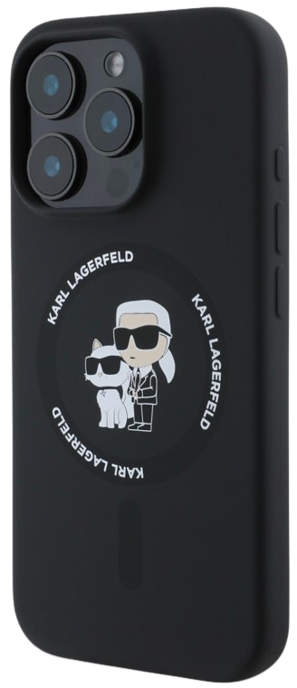 KARL LAGERFELD CARCASA MAGSAFE K&C HEADS IPHONE 16 PRO MAX NEGRO (copia)