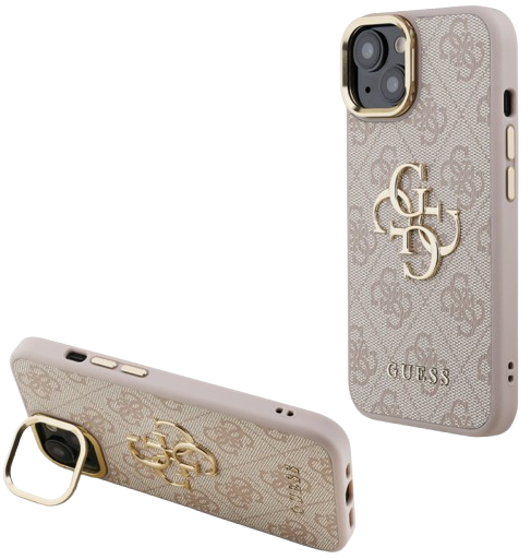 GUESS CARCASA 4G SOPORTE CAMARA IPHONE 14 ROSA (copia)