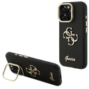 GUESS CARCASA GRAINED 4G SOPORTE CAMARA IPHONE 15 PRO MAX NEGRO
