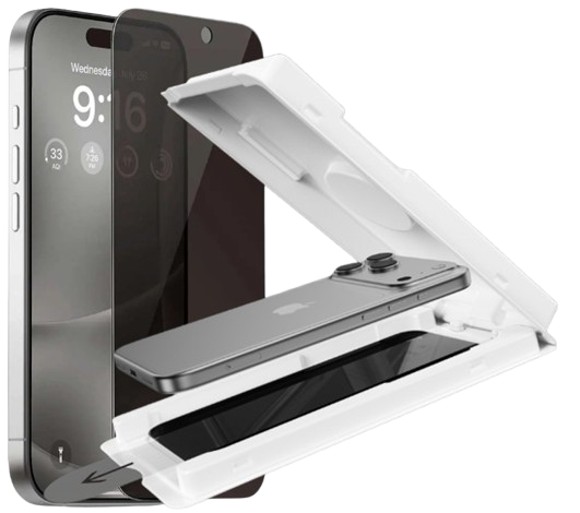 DEVIA CRISTAL TEMPLADO PRIVACIDAD CON APLICADOR IPHONE 17 PRO