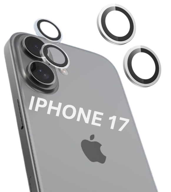 DEVIA PROTECTOR CAMARA IPHONE 17 PLATA
