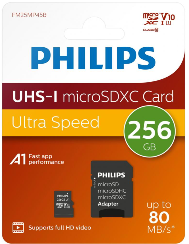PHILIPS TARJETA MICRO SDXC ULTRA PRO 256GB