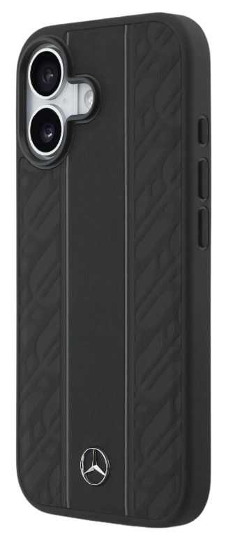 MERCEDES BENZ CARCASA MAGSAFE SILICONE STRIPE IPHONE 16 NEGRO (copia)