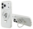 KARL LAGERFELD CARCASA MAGSAFE RINGSTAND KC IPHONE 16 PRO BLANCO (copia)