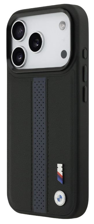BMW CARCASA MAGSAFE BLUE STRIPE IPHONE 17 NEGRO (copia)