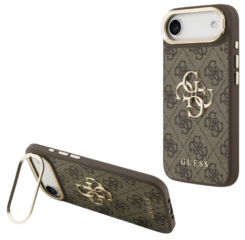 GUESS CARCASA 4G SOPORTE CAMARA IPHONE 17 MARRON (copia)
