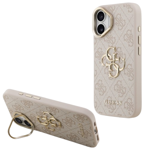 GUESS CARCASA 4G SOPORTE CAMARA IPHONE 17 PRO MAX NEGRO (copia)