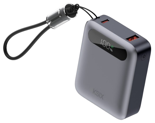 KSIX BATERIA AUXILIAR 10000mAh MAGSAFE  PD 22,5W CABLE USBc