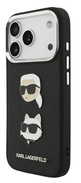 KARL LAGERFELD CARCASA GRAINED K&C HEADS IPHONE AIR NEGRO (copia)