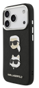 KARL LAGERFELD CARCASA GRAINED K&C HEADS IPHONE 17 PRO NEGRO (copia)